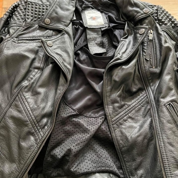Harley Davidson Wonens Leather Jackey - Picture 2 of 4